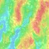 Whites Lake topographic map, elevation, terrain