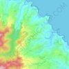 Le Marigot topographic map, elevation, terrain