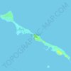 Great Guana Cay topographic map, elevation, terrain