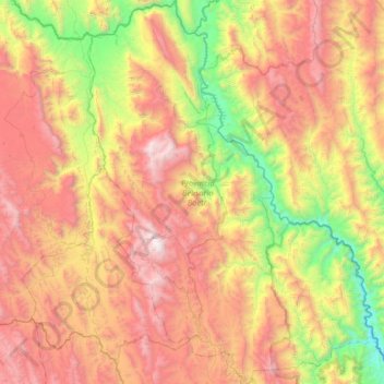 Provincia Belisario Boeto topographic map, elevation, terrain