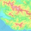 Bone Bolango topographic map, elevation, terrain