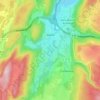 Maillat topographic map, elevation, terrain