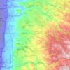 Koorah Sub-District topographic map, elevation, terrain