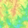 Greensboro topographic map, elevation, terrain