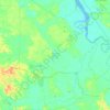 Kecamatan Bangko Pusako topographic map, elevation, terrain