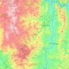 Ngororero topographic map, elevation, terrain