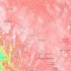 Zacatecas topographic map, elevation, terrain