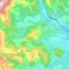 Le Puech topographic map, elevation, terrain