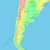 Argentina topographic map, elevation, terrain