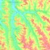 Jegun topographic map, elevation, terrain