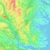 Toms River topographic map, elevation, terrain