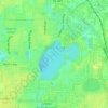 Lake Orlando topographic map, elevation, terrain