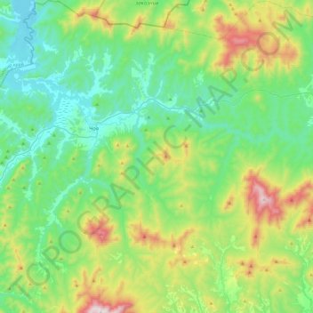 Чойское сельское поселение topographic map, elevation, terrain