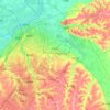 香坊区 topographic map, elevation, terrain