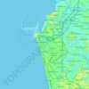 Colombo topographic map, elevation, terrain