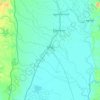 Daik-U Township topographic map, elevation, terrain