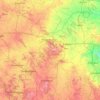 Tungabhadra topographic map, elevation, terrain