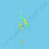 Îles Phi Phi topographic map, elevation, terrain