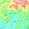 Azuébar topographic map, elevation, terrain
