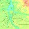 Gas City topographic map, elevation, terrain