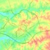 Glasgow topographic map, elevation, terrain