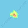 Menchal Island topographic map, elevation, terrain