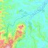 Cajati topographic map, elevation, terrain