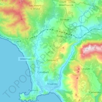 Centola topographic map, elevation, terrain