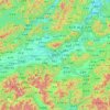 Jinhua topographic map, elevation, terrain
