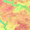 74532 topographic map, elevation, terrain
