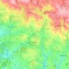 Beugnon-Thireuil topographic map, elevation, terrain