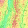 Green Mountain National Forest topographic map, elevation, terrain