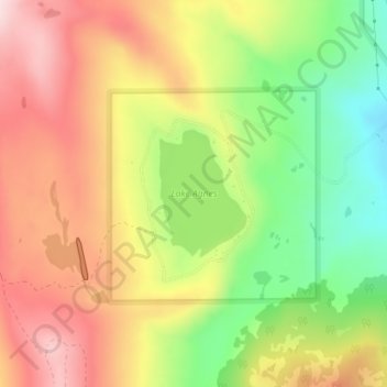 Lake Agnes Topographic Map, Elevation, Terrain