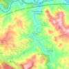 Río Piedra topographic map, elevation, terrain
