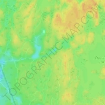 Horn Lake topographic map, elevation, terrain