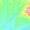 Slash Canyon topographic map, elevation, terrain