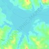 Lake Wateree topographic map, elevation, terrain