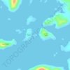 Iguana Island topographic map, elevation, terrain