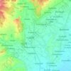 Khan River topographic map, elevation, terrain