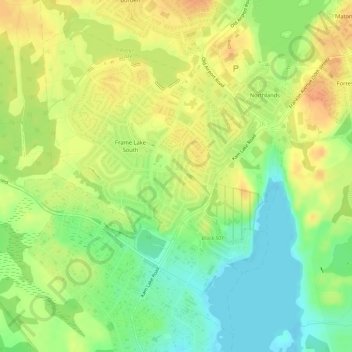 Horton Cresent Park topographic map, elevation, terrain