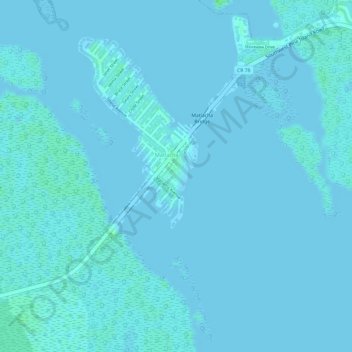Matlacha topographic map, elevation, terrain