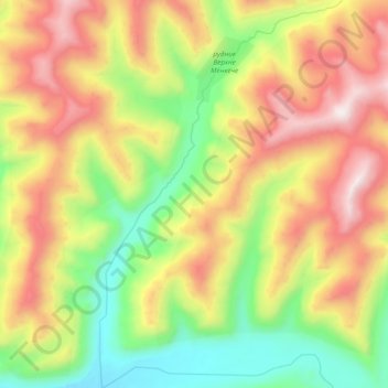 Менкече topographic map, elevation, terrain