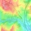 Yorkshire Sculpture Park topographic map, elevation, terrain