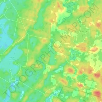 Margo topographic map, elevation, terrain