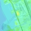 Gallagher Beach topographic map, elevation, terrain