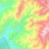 Río del Valle topographic map, elevation, terrain