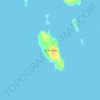 Turtle Island topographic map, elevation, terrain