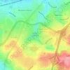 Hilltop Lake topographic map, elevation, terrain