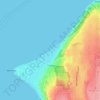 Alki Beach topographic map, elevation, terrain