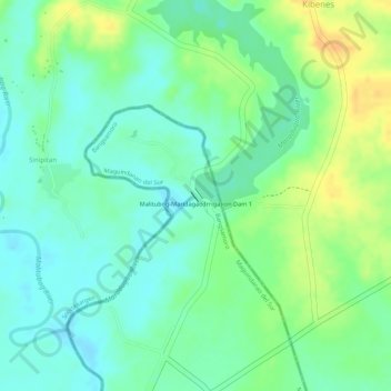 Maguindanao del Sur topographic map, elevation, terrain